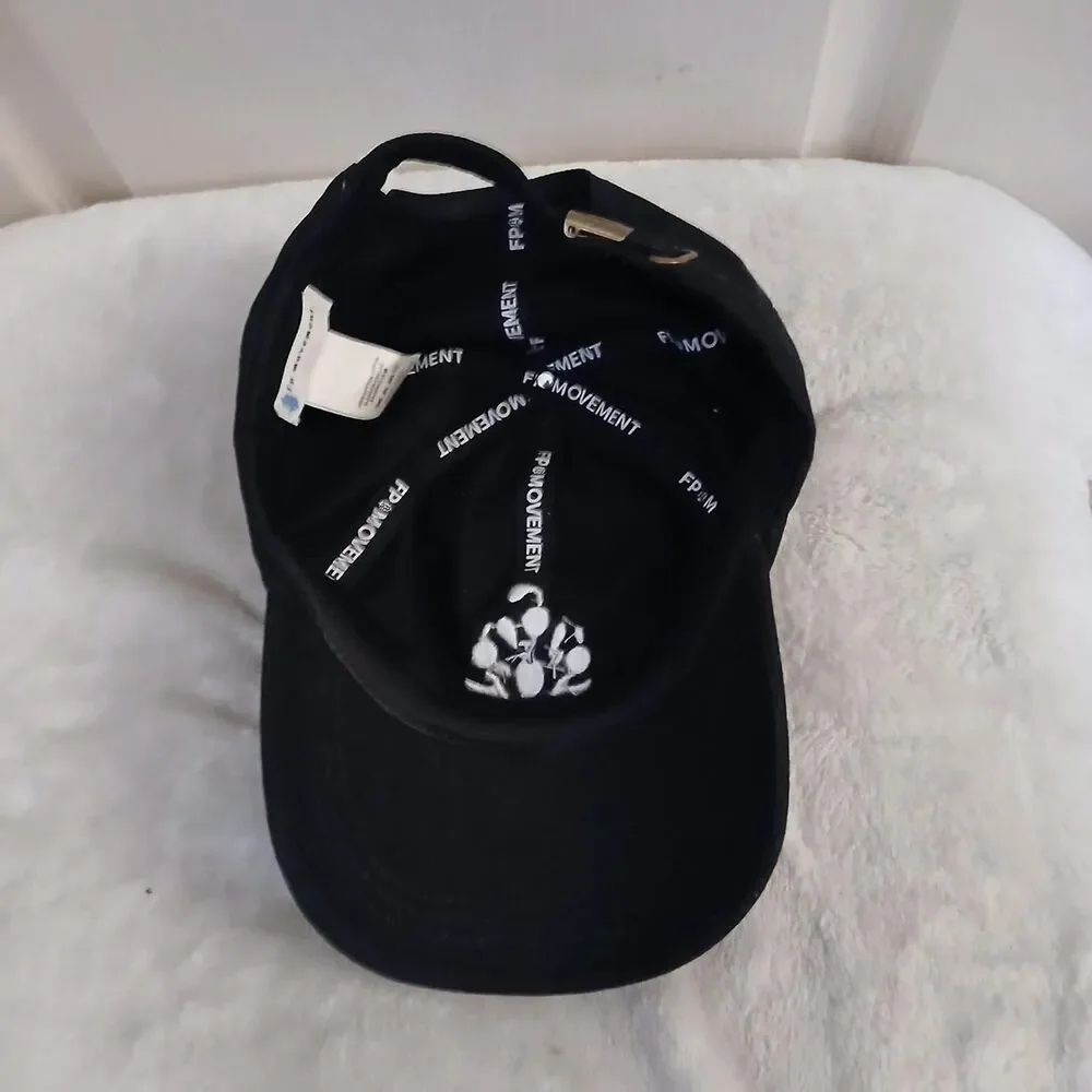 NWT Free People FP Movement Blooming Buti Baseball Cap Black Minimalist Classic